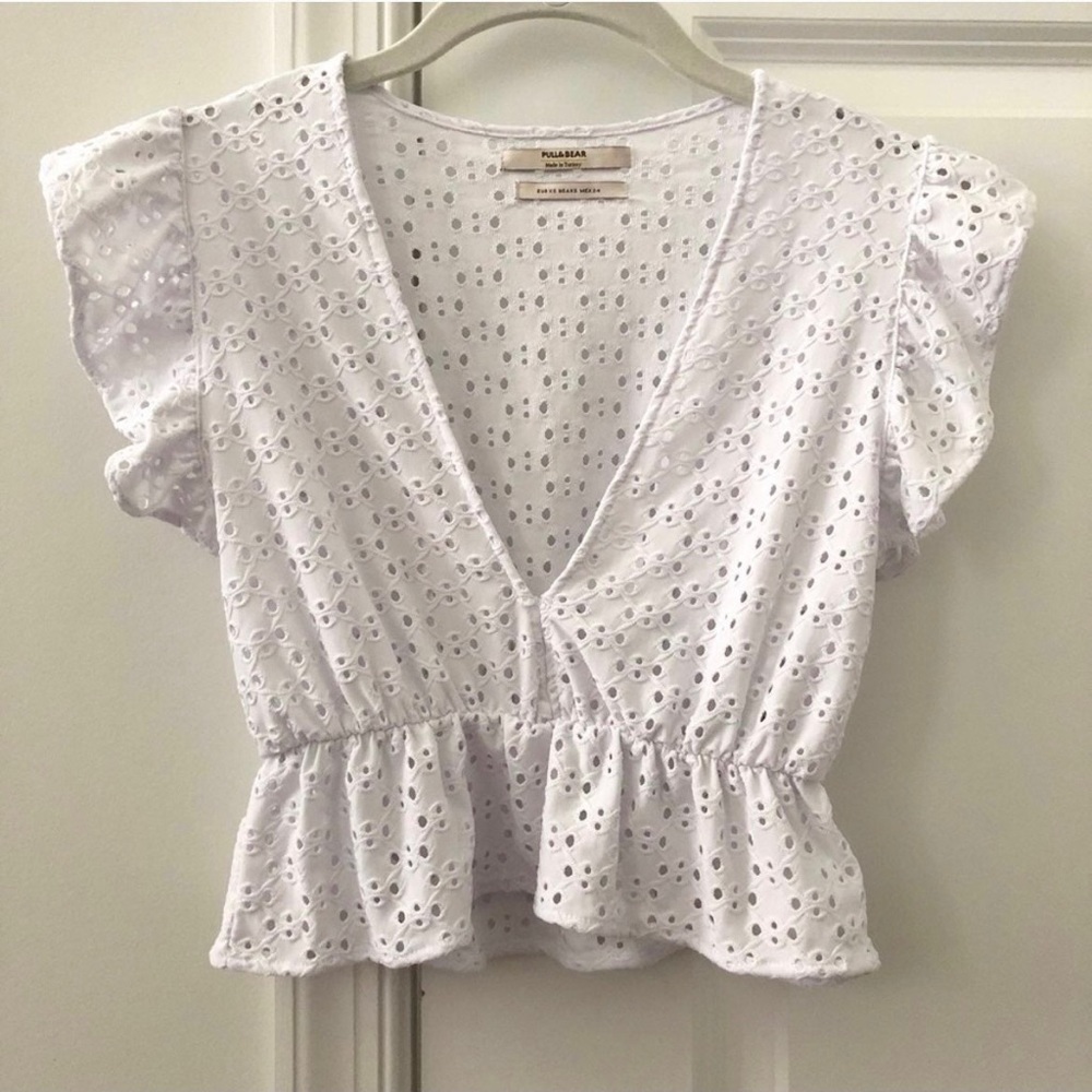 Pull & Bear Peplum Crop Top - Picture 3 of 6